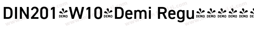 DIN2014W10-Demi Regu字体转换